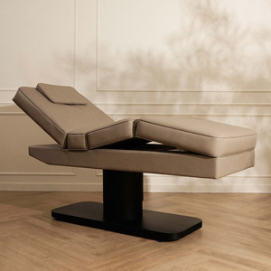 Lit de massage électrique de luxe marron pour salon de beauté, réglable en hauteur, idéal pour les soins du visage et les extensions de cils - Nouveauté en gros - Product Image 1