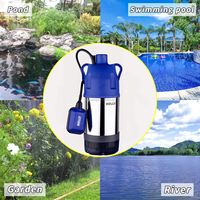 1.6HP Pompe de puisard Pompe à eau utilitaire submersible 5500GPH Enlèvement d'eau propre sale Piscine Sous-sol Puisard Pit Garden Pond Hot Tub Pump