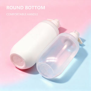 カスタム化粧品包装丸底300ml 400mlシャワージェルシャンプーコンディショナー空プラスチックポンプボトルセット - Product Image 4