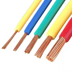 1.5mm Wholesale H05g-K/H05V-K/H05V-U/H05V-R/H07g-K German Standard Industrial Power Cables 1mm2 PVC Insulated electrical wires