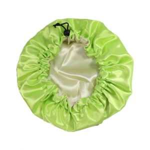 Bonnet pour enfants en satin naturel réglable pour bébé, double couche, idéal pour dormir la nuit - Product Image 3