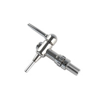 Robinet à bière artisanale exclusif pour bar, en acier inoxydable 304, débit réglable, facile à installer pour les machines à bière pression