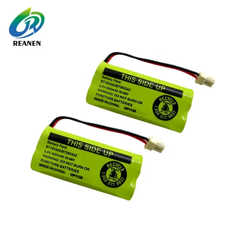 2.4V 400mAh Ni-MH Rechargeable Cordless Phone Battery Pack replacement for BT183342 BT283342