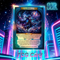 Cartes à collectionner TCG durables, certifiées FSC, en métal, sur le thème de l'anime, personnalisables OEM, cartes à collectionner TCG de qualité supérieure