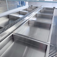 Vitrina Refrigerada Multifuncional para Exhibición de Postres, Sashimi, Frutas, Yogur, Pasteles y Sándwiches