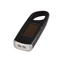 Mini lampe de poche porte-clés LED à énergie solaire portable utile torche porte-clés rechargeable 2 LED