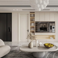 Porte intérieure en bois massif sur mesure, élégante, pour chambre à coucher, salle de bain, rénovation, matériau de construction