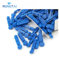 RONGTAI Lancette sanguine de type plat Fabricants de lancette sanguine stérile en acier inoxydable Lancette sanguine torsadée jetable de Chine