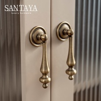 Gagang Kuningan Antik Santaya, Liontin Perunggu, Gagang Lemari, Kenop Laci, Gagang Lemari Dapur, Gagang Furnitur Tembaga