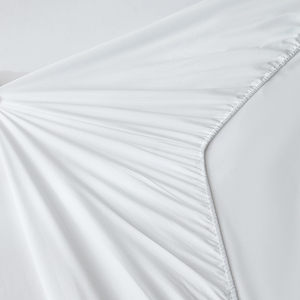 Sang trọng bán buôn khách sạn bedsheets mềm tươi và mát tre vải trắng Khăn trải giường thiết lập - Product Image 5