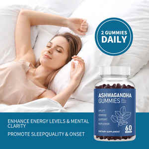 OEM Private Label Ashwagandha Gummies Suppléments à base de plantes sans sucre pour un soutien relaxant - Product Image 5