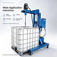 Agitateur Moteur Pompe Électrique Mobile en Acier Inoxydable pour Réservoir IBC 1000L, 380V 4kW, Multifonctionnel pour Produits Chimiques