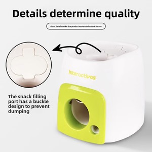 เครื่องยิงลูกบอลอัตโนมัติสำหรับสุนัขรุ่นใหม่ เครื่องโยนลูกบอลสำหรับสัตว์เลี้ยงแบบอินเทอร์แอคทีฟสำหรับใช้ในร่ม - Product Image 5