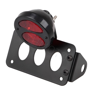 Parti di moto 12V LED Motorrad targa luci con telaio posteriore Stop luci per Harley <span class=keywords><strong>Scrambler</strong></span> cruiser - Product Image 1