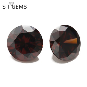 ルーズファクトリープライス3mmラウンドコーヒー<span class=keywords><strong>CZ</strong></span>ダイヤモンドキュービックジルコニアストーンジュエリー - Product Image 2