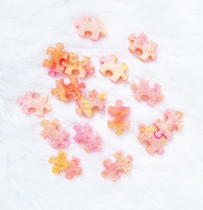 8.5x13.5mm màu hồng "Câu Đố" nhựa hạt keo trên ngón tay móng tay và flatback đục hạt keo trên Stud bông tai như trang trí nóng bán - Product Image 3