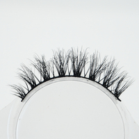 Faux cils naturels 5D 8D, cils russes en bande, vente en gros, plateau de 10 paires, cils en faux vison