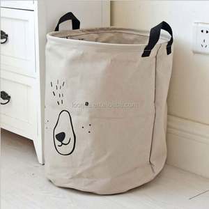 Cesta de Ropa Sucia de Lino de Algodón Ecológica y Bonita con Cordón, Logotipo Personalizado para Almacenamiento de Ropa Sucia - Product Image 4