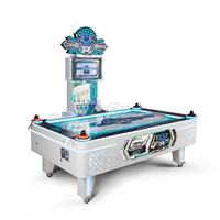 Hockey sur air professionnel 2 joueurs, équipement de hockey sur glace à monnayeur, jeu d'arcade avec lumières RGB et affichage numérique