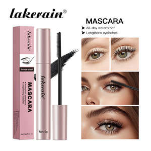 Lakerain <span class=keywords><strong>Mascara</strong></span> à <span class=keywords><strong>base</strong></span> d'huile pour cils bouclés, longue tenue, résistant aux bavures, allongeant et recourbant, avec <span class=keywords><strong>primer</strong></span> pour cils - Product Image 1