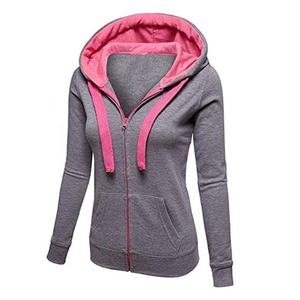 Sudadera con capucha de tela doble de algodón 100% para mujer, ropa de calle famosa con bordado para invierno, venta a granel - Product Image 2