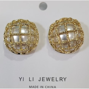 Mexican prugna misto Media oro placcato orecchini per le donne alla moda all'ingrosso gioielli di moda da indossare tutti i giorni - Product Image 1