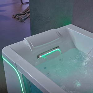 1700 Mm 1 Người Trong Nhà Bồn Tắm Với Cửa Sổ Kính Acrylic Phòng Tắm Ngâm Thủy Liệu Pháp Bồn Tắm Massage - Product Image 3