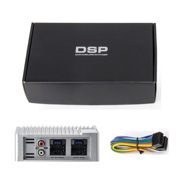 2025 New Android Player Plug and Play Car Stereo Audio 4CH Class AB DSP Amplifier with Crossovers