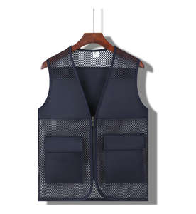 All'ingrosso logo personalizzato caldo per esterni Multi tasca in poliestere cotone pesca fotografia gilet giacca giornalista - Product Image 4