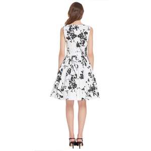 BP000941 BP abito da <span class=keywords><strong>donna</strong></span> senza maniche in cotone con scollo rotondo motivo floreale scavato <span class=keywords><strong>abiti</strong></span> Vintage - Product Image 6