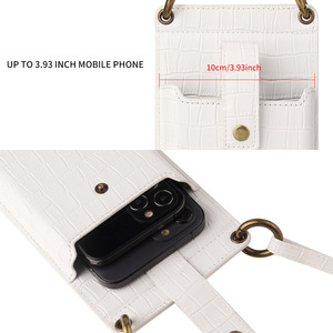 Women Credit Card Mini Bag <strong>Suit</strong> for Most Smartphone Portable Mobile Phone Bags PU Leather Crossbody Cell Phone Bag - Product Image 3