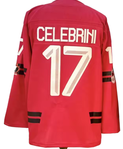 Jersey Hoki Es Jahitan 2026 New Canada 87 Sidney Crosby 17 Macklin Celebrini 71 CIRELLI 97 Connor McDavid 8 Cale Makar - Product Image 2