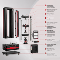 Machine d'essai de compression pour barres d'armature et béton, testeur universel de type portique WDW-100SS pour le contrôle qualité industriel CE ISO