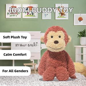 Đồ chơi khỉ bông mềm mại Jooki BUDDY cao 30cm, nhồi bông PP, giảm stress cho trẻ em, nhận đơn đặt hàng số lượng lớn - Product Image 5