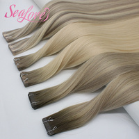 Extensions de cheveux humains à bandes adhésives, couleurs mélangées, cuticules alignées, OEM ODM, lisses et soyeuses, vente en gros