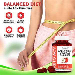 Rosebest Vendita all'Ingrosso OEM Etichetta Privata Gommose Biologiche Keto ACV per Perdita di Peso 1000mg Gommose all'Aceto di Mele per una Digestione Sana - Product Image 5
