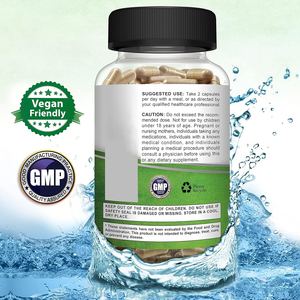 Cápsulas veganas de marca privada Himalaya Shilajit con probióticos prebióticos para la digestión de apoyo inmunológico para adultos 60 cápsulas/botella - Product Image 3