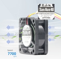 Sanyo 109P0424H7D01 24V DC Kipas Mini 40X40X15Mm 0,08A 4Cm 6,4CFM 7700RPM 1.92W FANUC Alat Mesin CNC Kipas Pendingin Aksial