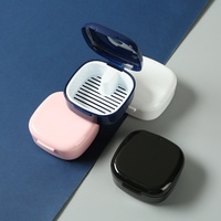 Nouvel étui de rangement en plastique pour appareil dentaire avec miroir, portable et multifonctionnel, étui scellé pour gouttières invisibles