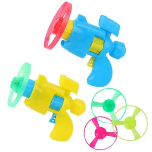 RTS Wholesale LED children toys outdoor plastic toys glow Bamboo dragonfly catapult pistols