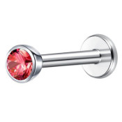 Diamant rouge couleur acier (motif de dents torsadées)