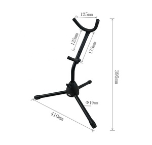 Support de Saxophone en Métal Portable Pliant Réglable AltoTenor Triangle Base Sax Support pour Instruments de Musique Flûte Clarinette Support de Tambour - Product Image 2