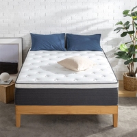 Matelas à ressorts ensachés roulé compressé sous vide en mousse à mémoire de forme rafraîchissante, garantie 10 ans, prix usine, vente en gros
