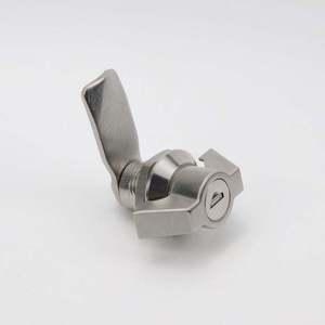 Cerradura de leva AISI 316 con llave <span class=keywords><strong>1333</strong></span>, perilla de ala de puerta de armario Industrial de acero inoxidable - Product Image 5