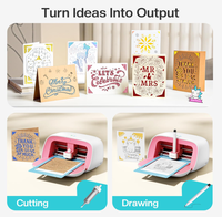 Máquina Cortadora de Vinilo Likcut, Kit para Crear Tarjetas con Estuche de Transporte y Accesorios, Crea una Máquina de Pegatinas, Diversión Creativa DIY