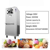 Machine à glace commerciale professionnelle pour la fabrication de glaces dures, idéale pour les glacieries et les commerces de détail, usage quotidien.