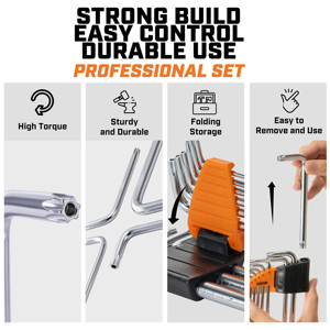 <span class=keywords><strong>Set</strong></span> di <span class=keywords><strong>chiavi</strong></span> <span class=keywords><strong>a</strong></span> brugola KSEIBI Star Key 9 pezzi CRV, <span class=keywords><strong>set</strong></span> di <span class=keywords><strong>chiavi</strong></span> <span class=keywords><strong>a</strong></span> brugola per riparazione auto, tipo L - Product Image 5