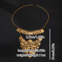 Nouvelle Chaîne de Visage Style Exotique avec Pendentifs Monnaie et Pompons pour Spectacles, Fêtes et Danse Mystérieuse