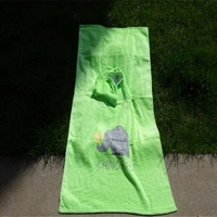 Serviette de plage poncho absorbante 100% coton pour enfants et adultes, logo personnalisé imprimé, poncho de surf à capuche, couleur personnalisée