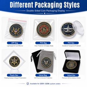 Manufacturer Design Logo Commemorative Gold Silver Coin Souvenir 3D UV Print Zinc Alloy Die Cast <b>Metal</b> Challenge Coin Custom - Product Image 5